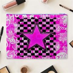 Pink Star Cosmetic Bag (XL) from ArtsNow.com Back