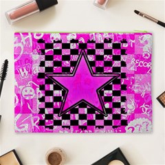 Pink Star Cosmetic Bag (XL) from ArtsNow.com Back