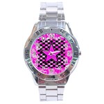 Pink Star Stainless Steel Analogue Men’s Watch