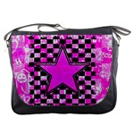 Pink Star Messenger Bag