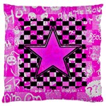 Pink Star Large Cushion Case (One Side)