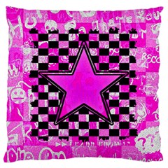 Pink Star Large Cushion Case (Two Sides) from ArtsNow.com Front