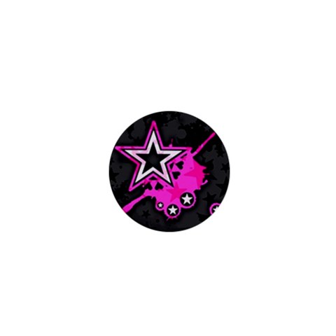 Pink Star Design 1  Mini Magnet from ArtsNow.com Front