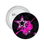 Pink Star Design 2.25  Button