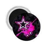 Pink Star Design 2.25  Magnet