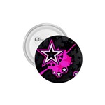 Pink Star Design 1.75  Button