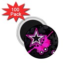 Pink Star Design 1.75  Magnet (100 pack) 