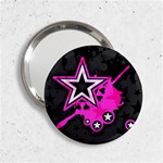 Pink Star Design 2.25  Handbag Mirror