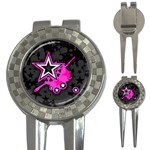 Pink Star Design 3-in-1 Golf Divot