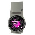 Pink Star Design Money Clip (Round)