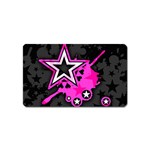 Pink Star Design Magnet (Name Card)