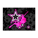 Pink Star Design Sticker A4 (10 pack)