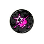 Pink Star Design Hat Clip Ball Marker