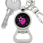 Pink Star Design Bottle Opener Key Chain