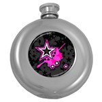 Pink Star Design Hip Flask (5 oz)