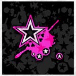 Pink Star Design Canvas 20  x 20 