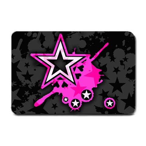 Pink Star Design Small Doormat from ArtsNow.com 24 x16  Door Mat