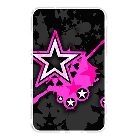 Pink Star Design Memory Card Reader (Rectangular) from ArtsNow.com Front