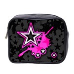 Pink Star Design Mini Toiletries Bag (Two Sides)
