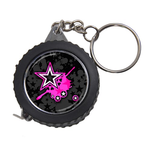 Pink Star Design Measuring Tape from ArtsNow.com Front