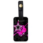 Pink Star Design Luggage Tag (one side)