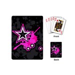 Pink Star Design Playing Cards (Mini)