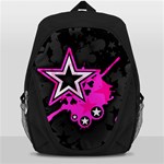 Pink Star Design Backpack Bag