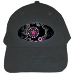 Pink Star Explosion Black Cap