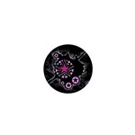 Pink Star Explosion 1  Mini Button