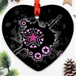 Pink Star Explosion Ornament (Heart)