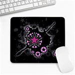 Pink Star Explosion Large Mousepad