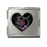 Pink Star Explosion Mega Link Heart Italian Charm (18mm)