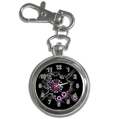 Pink Star Explosion Key Chain Watch from ArtsNow.com Front