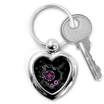 Pink Star Explosion Key Chain (Heart)