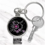 Pink Star Explosion Nail Clippers Key Chain