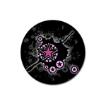 Pink Star Explosion Magnet 3  (Round)