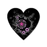 Pink Star Explosion Magnet (Heart)