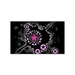 Pink Star Explosion Sticker Rectangular (10 pack)