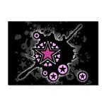 Pink Star Explosion Sticker A4 (10 pack)