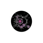 Pink Star Explosion Golf Ball Marker