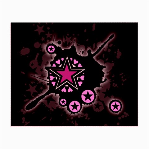 Pink Star Explosion Glasses Cloth (Small) from ArtsNow.com Front