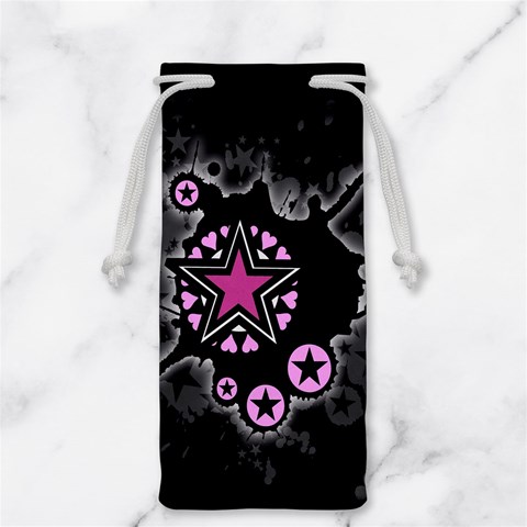 Pink Star Explosion Jewelry Bag from ArtsNow.com Front