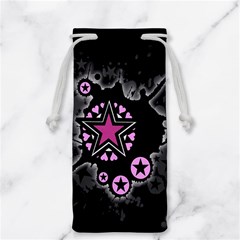 Pink Star Explosion Jewelry Bag from ArtsNow.com Back