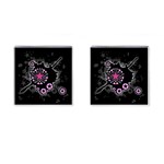 Pink Star Explosion Cufflinks (Square)