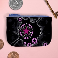 Pink Star Explosion Mini Coin Purse from ArtsNow.com Front