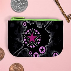 Pink Star Explosion Mini Coin Purse from ArtsNow.com Front
