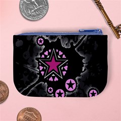 Pink Star Explosion Mini Coin Purse from ArtsNow.com Back