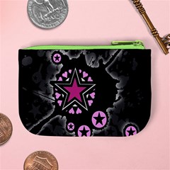 Pink Star Explosion Mini Coin Purse from ArtsNow.com Back