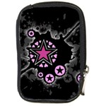 Pink Star Explosion Compact Camera Leather Case