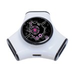 Pink Star Explosion 3-Port USB Hub